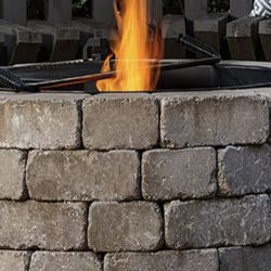 Triangle Landscape Supplies, Apex - Belgard Weston Stone Fire Pit Round Colonial 39 inches. Features the clean, contemporary look of tumbled stone that complemen...