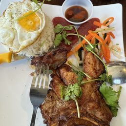 Rice Pork Chop and Rice