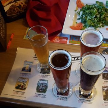 BJ's Restaurant & Brewhouse - 5oz beer sampler...a great idea for the undecided. - New American Near Me - Valley Stream, New York BJ's Restaurant & Brewhouse - 5oz beer sampler...a great idea for the undecided. - New American Near Me - Valley Stream, New York