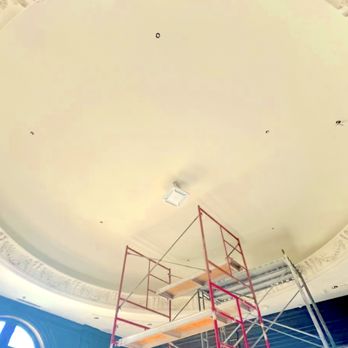 Elevated Decorative Painting - Before trompe l'oeil ceiling painting. - Painters Near Me Elevated Decorative Painting - Before trompe l'oeil ceiling painting. - Painters Near Me