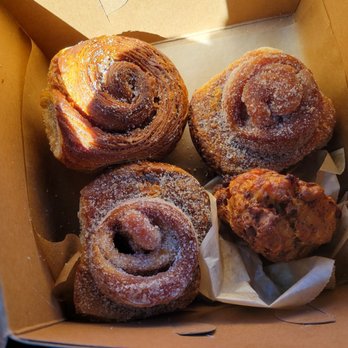Tartine - Pasadena - Morning Buns nestled with a sausage Scone. - Bakeries Near Me - Pasadena, California