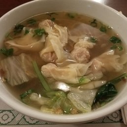 Pork dumpling soup