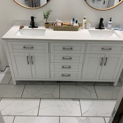 Very Good Construction - Tile flooring and vanity