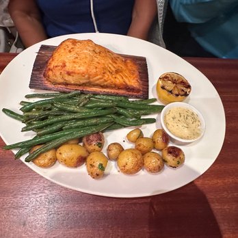 Seasons 52 - Cedar - Plank Roasted Salmon - New American Near Me - Coral Gables, Florida Seasons 52 - Cedar - Plank Roasted Salmon - New American Near Me - Coral Gables, Florida