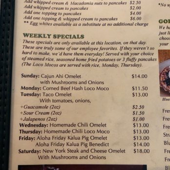 Eggs 'n Things - Weekly specials - Breakfast & Brunch Near Me - Honolulu, Hawaii Eggs 'n Things - Weekly specials - Breakfast & Brunch Near Me - Honolulu, Hawaii