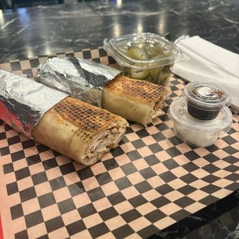 Sincerely Syria - 12 inch chicken shawarma cut in half - Syrian Near Me - San Fernando Valley, California Sincerely Syria - 12 inch chicken shawarma cut in half - Syrian Near Me - San Fernando Valley, California