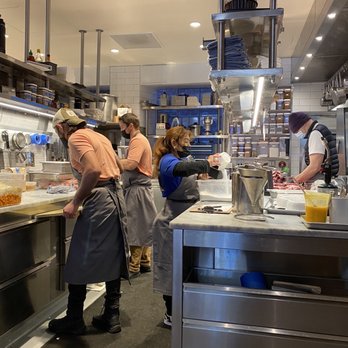 Maison Nico - Open kitchen, people hard at work! - Bakeries Near Me - San Francisco, California