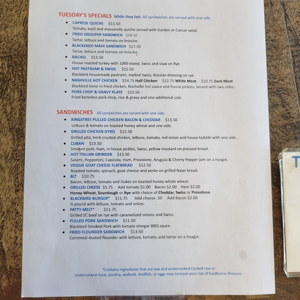 Menu for Tuesday 5/30/23