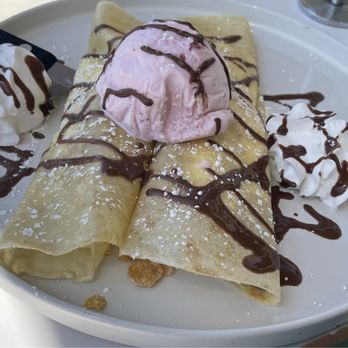 Popping Yolk Cafe - Toffee crepes! Forgot to mention them but they were delicious! - Cafes Near Me - Brea, California Popping Yolk Cafe - Toffee crepes! Forgot to mention them but they were delicious! - Cafes Near Me - Brea, California