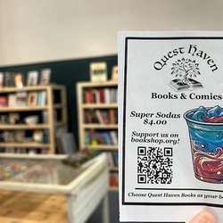 Quest Haven Books & Comics - More book racks