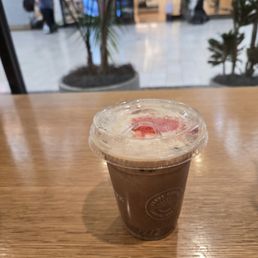Chocolate covered cherry iced mocha Chocolate covered cherry iced mocha
