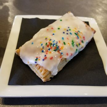 Purebred Coffee - Their homemade strawberry pop tart was a little more puff pastry than pop tart, but it was perfect with a cup of coffee! - Coffee & Tea Near Me - Troy, Ohio Purebred Coffee - Their homemade strawberry pop tart was a little more puff pastry than pop tart, but it was perfect with a cup of coffee! - Coffee & Tea Near Me - Troy, Ohio