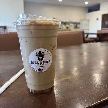 Bull & Brew Coffee - iced caramel macchiato - Bakeries Near Me - Cave Creek, Arizona