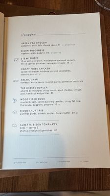 Menu photo 4 The Bison Restaurant Banff, AB