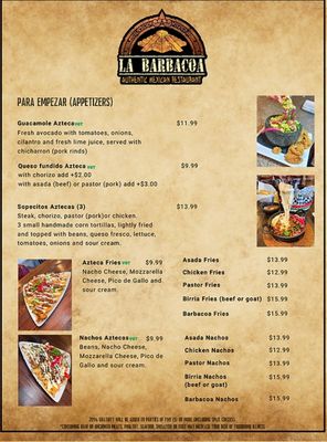 Menu photo 1 Only Sinaloa Las Vegas, NV