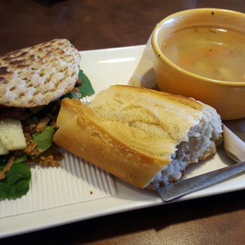 Panera Bread - BBQ Chicken Flatbread and Chicken Noodle Soup Combo - Sandwiches Near Me - Gastonia, North Carolina Panera Bread - BBQ Chicken Flatbread and Chicken Noodle Soup Combo - Sandwiches Near Me - Gastonia, North Carolina