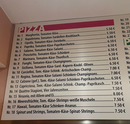 Menu photo 3 Pizzeria Vesuvio Stuttgart, BW