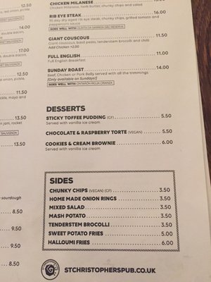 Menu photo 7 St Christophers Inn London, XGL Menu photo 7 St Christophers Inn London, XGL