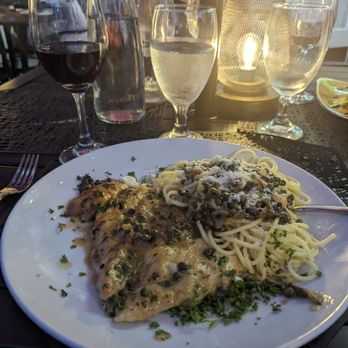 Bruschetta Francesca - Chicken Piccatta with a Tuscan red blend - Italian Near Me - Key West, Florida