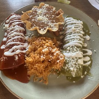 Los Agaves - Enchiladas-Fred and green sauce. - Tacos Near Me - Santa Barbara, California