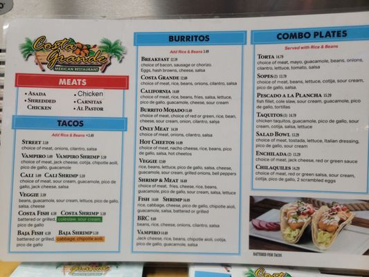 Menu photo 4 Costa Grande Van Nuys, CA