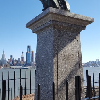Hamilton Park - Bust of Alexander Hamilton - Parks Near Me - Weehawken, New Jersey