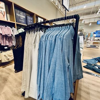 J Crew - 6/11/25 - men's slacks and unstructured jackets, casual shirts in the background on the left - Children's Clothing Near Me - Poughkeepsie, New York