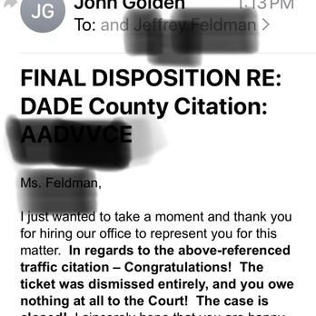 1. Golden Traffic Ticket Law
