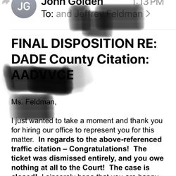 Golden Traffic Ticket Law