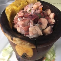 Miguelo's Cafe & Bar - Tri-fongo with Octopus salad