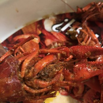 Parish Crawfish - Look at that nasty  grittiness on outer shell of the so call spicy crawfish. The meat and claws were tasteless. - Seafood Near Me - Zachary, Louisiana