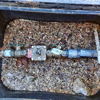 Legacy Plumbing - New double check valve inside new valve box - Plumbing Near Me - Frisco, Texas Legacy Plumbing - New double check valve inside new valve box - Plumbing Near Me - Frisco, Texas