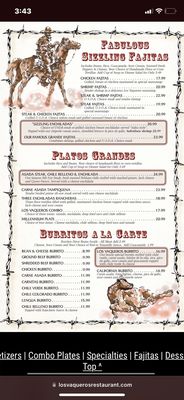 Menu photo 4 Los Vaqueros Cantina & Grill Hemet, CA Menu photo 4 Los Vaqueros Cantina & Grill Hemet, CA