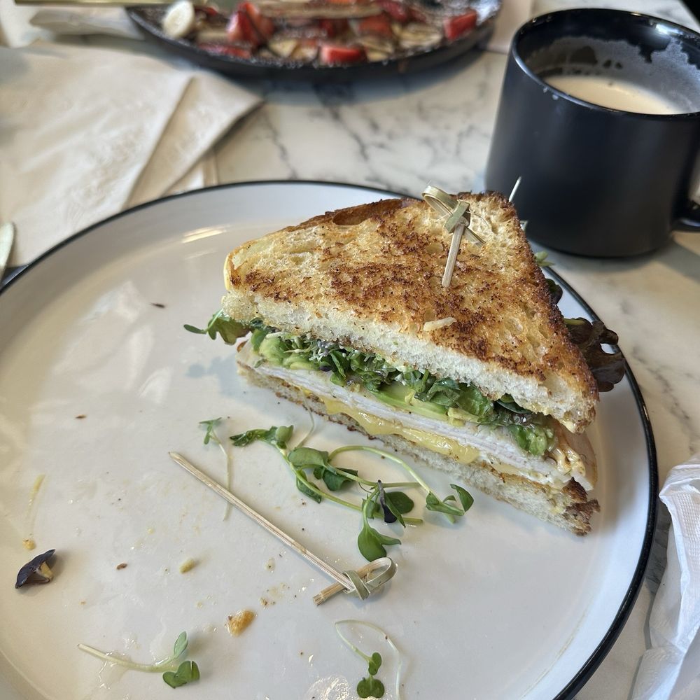 Sweet Sage Coffee - Kingpin Sandwich without Tomato on Sourdough Bread, Steamed Milk with Raspberry and Hazelnut, Daydream Crêpe - Coffee Roasteries Near Me - Santa Clara, Utah Sweet Sage Coffee - Kingpin Sandwich without Tomato on Sourdough Bread, Steamed Milk with Raspberry and Hazelnut, Daydream Crêpe - Coffee Roasteries Near Me - Santa Clara, Utah
