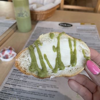 Inkas - Bread with butter and their spicy green sauce. - Peruvian Near Me - Irvine, California