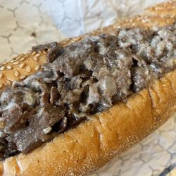 Brynn Bradley - Cheesesteak with fried onions and Cooper Sharp cheese
