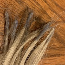 Alex Garrow Hair Studio - These are all the extensions I lost because they fell out.