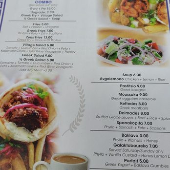 Greek Street - Lamb Gyro Combo Chicken Gyro Combo Shrimp Gyro Combo Pork Belly Gyro Combo Veggie Gyro Combo Keftedes Gyro Combo - Greek Near Me - Centerville, Ohio
