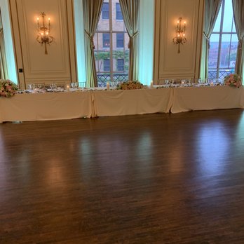 Colony Club - Grand ballroom with wedding party table in background.  Note all the room. - Venues & Event Spaces Near Me - Detroit, Michigan