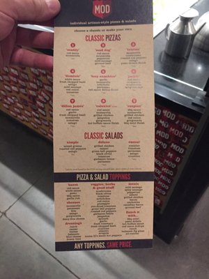 Menu photo 4 MOD Pizza Queen Creek, AZ