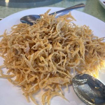 Sifu Wong Kitchen - small silver fish fried with egg yolk - Dim Sum Near Me - Sunnyvale, California Sifu Wong Kitchen - small silver fish fried with egg yolk - Dim Sum Near Me - Sunnyvale, California