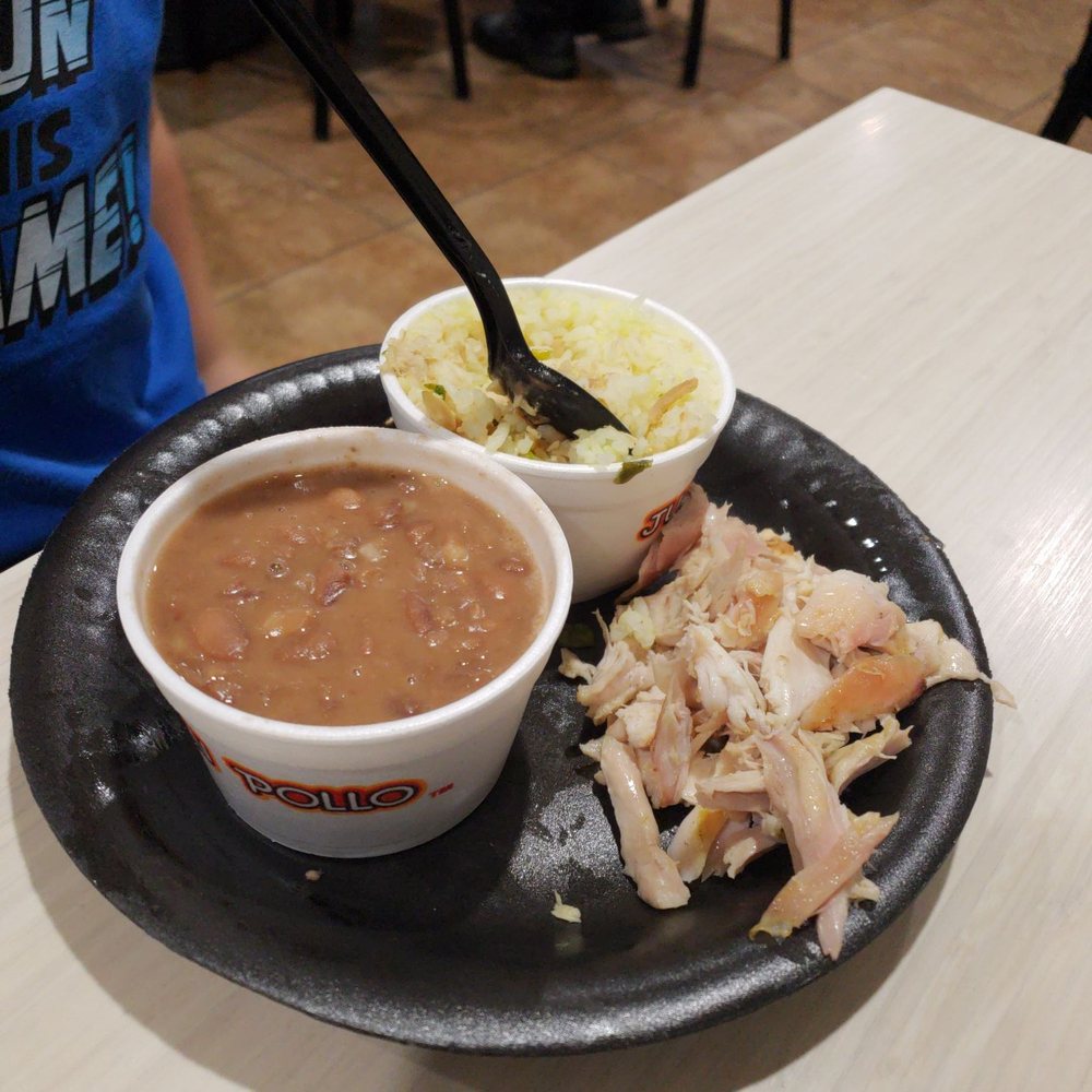 Juan Pollo - 1/4 dark meat (leg and thigh) with two sides. Perfect for the kiddo. - Mexican Near Me - Beaumont, California Juan Pollo - 1/4 dark meat (leg and thigh) with two sides. Perfect for the kiddo. - Mexican Near Me - Beaumont, California