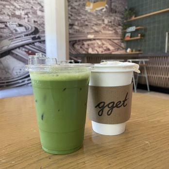 Go Get Em Tiger - Iced honey matcha latte, green tea IG: @bobabitchess - Coffee & Tea Near Me - Los Angeles, California