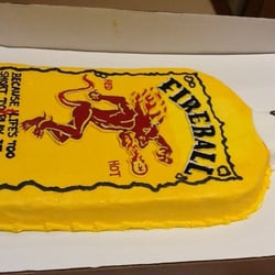 Plaza Bakery - Fireball Cake