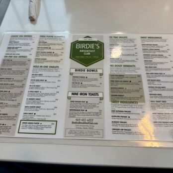 Birdies Breakfast Club - Menu - Breakfast & Brunch Near Me - Frisco, Texas Birdies Breakfast Club - Menu - Breakfast & Brunch Near Me - Frisco, Texas