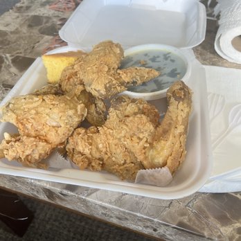 Fish King - Fried chicken greens cornbread - Fish & Chips Near Me - Oakland, California Fish King - Fried chicken greens cornbread - Fish & Chips Near Me - Oakland, California
