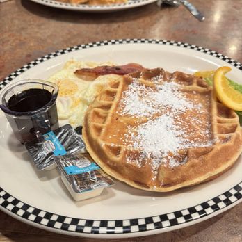 Black Bear Diner Citrus Heights - Sweet Cream Waffle, bacon and eggs over easy. - Diners Near Me - Citrus Heights, California Black Bear Diner Citrus Heights - Sweet Cream Waffle, bacon and eggs over easy. - Diners Near Me - Citrus Heights, California