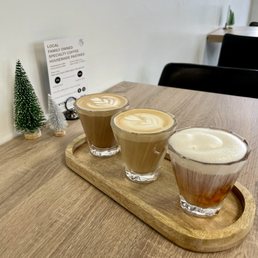 Holiday coffee flight