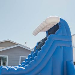 Our Inflatable Water Slides in local neighborhoods!