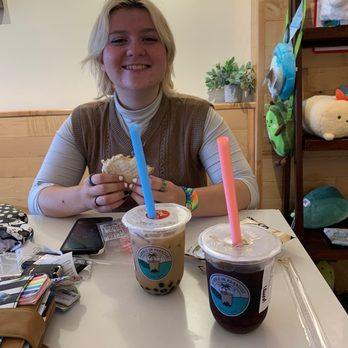 Bubble in Paradise - Brown sugar boba and wintermelon with cherry boba. - Bubble Tea Near Me - Denville, New Jersey